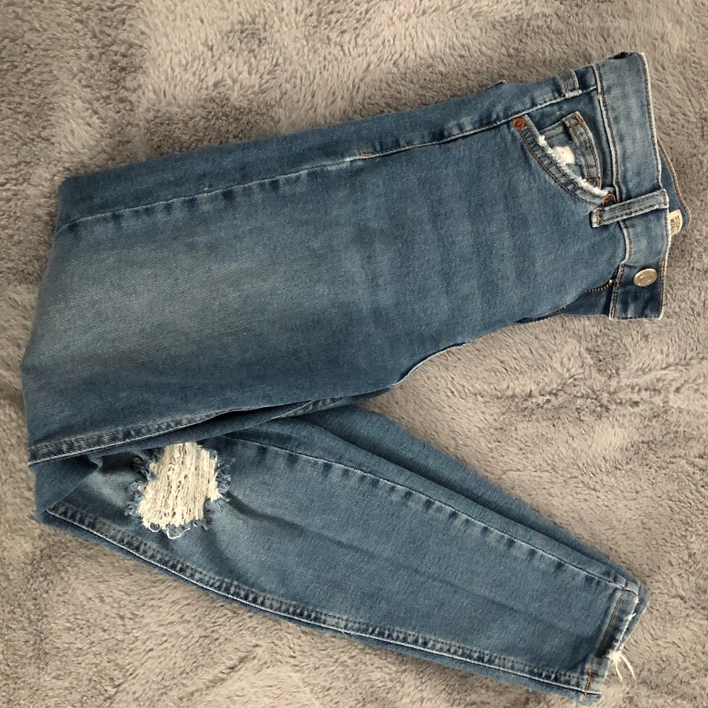 Topshop Jamie jeans distressed highwaisted